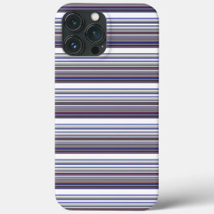 Cute moderne grijze blauwe strepen Case-Mate iPhon iPhone Case