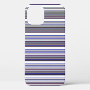 Cute moderne grijze blauwe strepen Case-Mate iPhon iPhone Case
