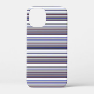 Cute moderne grijze blauwe strepen Case-Mate iPhon iPhone Case