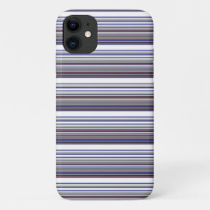 Cute moderne grijze blauwe strepen Case-Mate iPhon iPhone Case