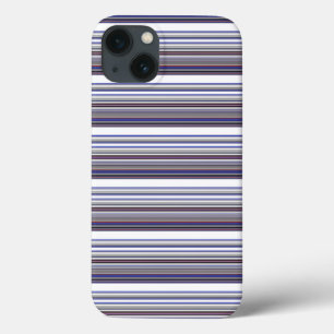Cute moderne grijze blauwe strepen Case-Mate iPhon iPhone Case