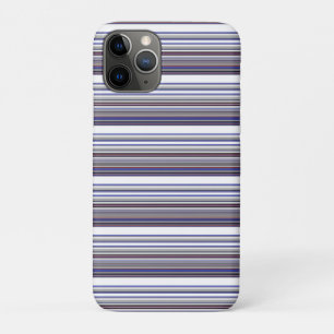 Cute moderne grijze blauwe strepen Case-Mate iPhon iPhone Case