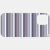 Cute moderne grijze blauwe strepen Case-Mate iPhone case (Achterkant / Rechts)