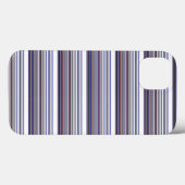 Cute moderne grijze blauwe strepen Case-Mate iPhone case (Achterkant (horizontaal))