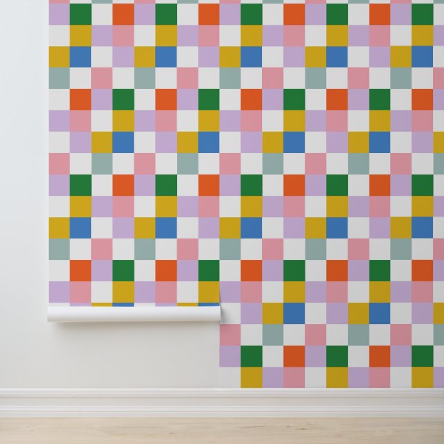 Cute Moderne, kleurrijke, afspeelpatroon Behang (Applicatie)
