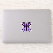 Cute Moderne Paarse Vlinder Grafische Accent