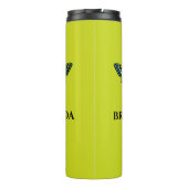 Cute Moderne Photography Butterfly Green Thermosbeker (Achterkant)