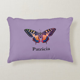 Cute Moderne Photography Butterfly Voeg naam toe Accent Kussen