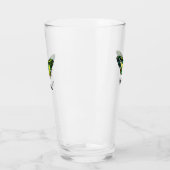 Cute Moderne Photography Butterfly Voeg naam toe Glas (Links)