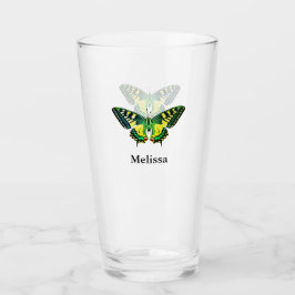 Cute Moderne Photography Butterfly Voeg naam toe Glas
