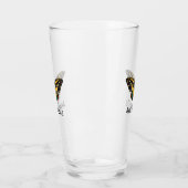 Cute Moderne Photography Butterfly Voeg naam toe Glas (Links)
