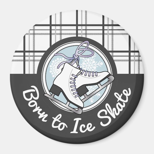 Cute Moderne Tartanijsvorming Magneet (Voorkant)