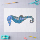Cute moderne zeepaard- tekening Nautische kinderka Tissuepapier (Craft)