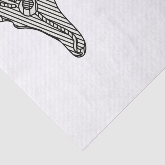 Cute moderne zeepaardtekening Nautilus kinderkamer Tissuepapier (Detail)