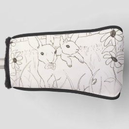 Cute Moeder Baby Bunny Rabbits Golfheadcover