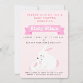 Cute moeder & Baby Girl Bunny | BABY SHOWER Kaart (Voorkant)