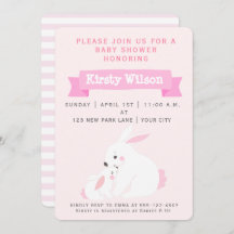 Cute moeder & Baby Girl Bunny | BABY SHOWER