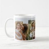 Cute Moeder Overlay Typografie 4 Foto Koffiemok (Links)