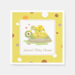 Cute Moeder Schildpad Baby Shower Feest Benodigdhe Servetten