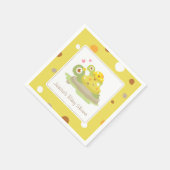 Cute Moeder Schildpad Baby Shower Feest Benodigdhe Servetten (Hoek)