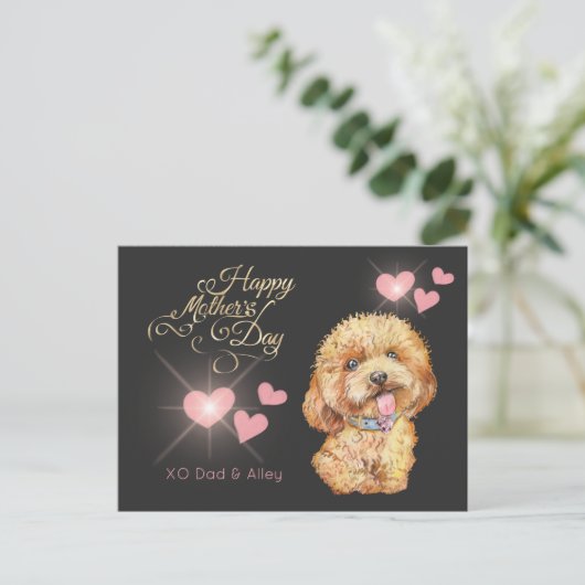 Cute Moederdag Briefkaart (Staand voorkant)