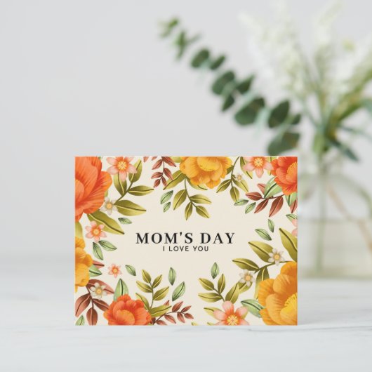 Cute Moederdag Briefkaart (Staand voorkant)