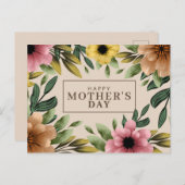 Cute Moederdag Briefkaart (Voorkant / Achterkant)