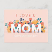 Cute Moederdag Briefkaart (Voorkant)