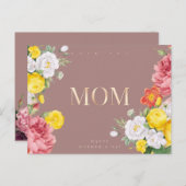 Cute Moederdag Briefkaart (Voorkant / Achterkant)