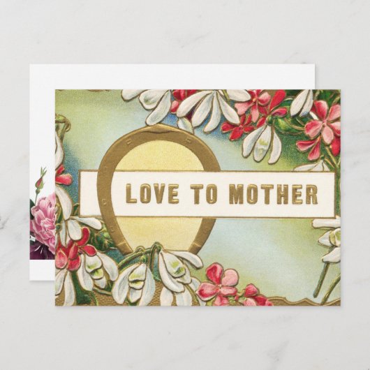 Cute Moederdag Briefkaart (Voorkant / Achterkant)