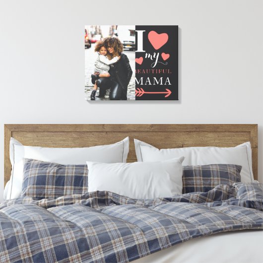 Cute Moederdag Canvas Afdruk (Insitu (Slaapkamer))