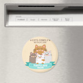 Cute Moederdag Cats Magneet (Insitu (Vaatwasser))