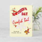 Cute Moederdag Crawfish Boil Kaart (Staand voorkant)