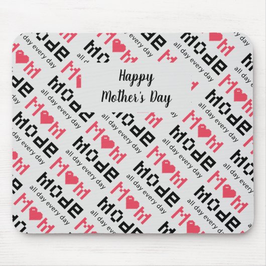 Cute Moederdag Funny Gag Mam Mode Aangepast Muismat (Voorkant)