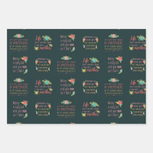 Cute Moederdag Inpakpapier Vel (Voorkant 3)