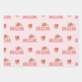 Cute Moederdag Inpakpapier Vel (Voorkant)