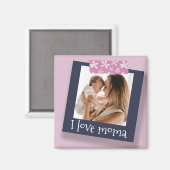 Cute Moederdag Photo Template Magneet (Voorkant / Achterkant)