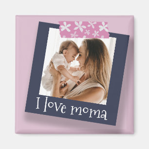 Cute Moederdag Photo Template Magneet