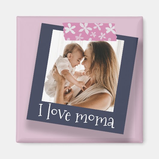 Cute Moederdag Photo Template Magneet (Voorkant)