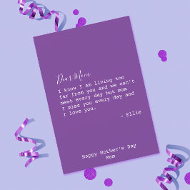 Cute Moederdag vermist haar Kaart