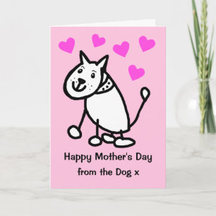 Cute Moederdagkaart van de Hond Kaart