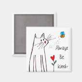 Cute moet altijd een soort magneet van 2 inch zijn (Voorkant / Achterkant)