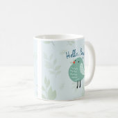 Cute Mok met Bird "Hallo Peeps" (Voorkant rechts)