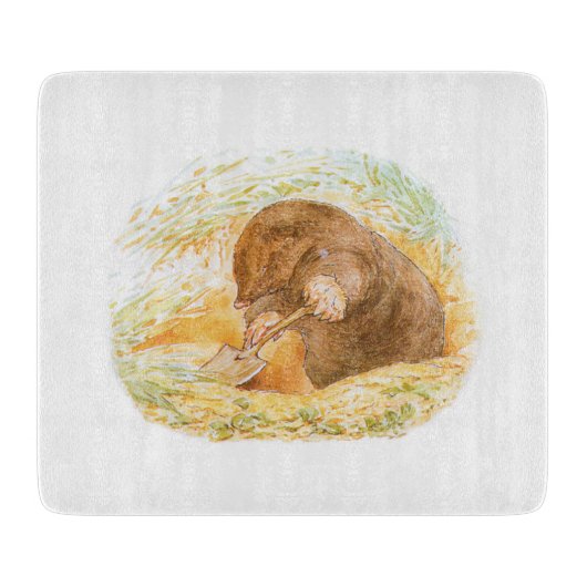 Cute Mole (Animal Art for Kids) (Beatrix Potter) Snijplank (Voorkant)
