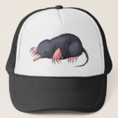 Cute mole character trucker pet (Voorkant)