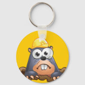 Cute Mole Digging Cartoon Sleutelhanger (Voorkant)