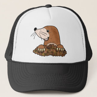 Cute mole grappige kleine dierenkunst trucker pet
