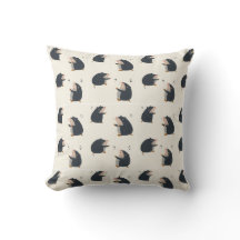 Cute Mole Throw Pillow – Design for Kid