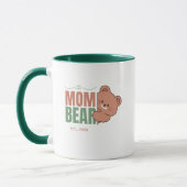 Cute Mom Bear Pastel Typography Art Mok (Links)