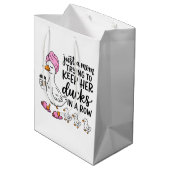 Cute Mom Ducks word art  Medium Cadeauzakje (Achterkant Gekanteld)